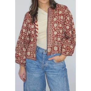 NEW NIBI MTK amara jacket in red lotus